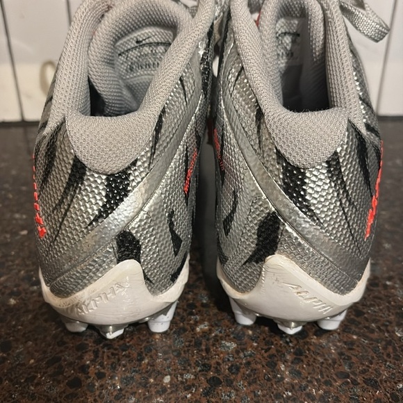 Nike Football Cleats Alpha Pro 2 3/4 TD Sz 8 Men’s Shoes Silver  820280-060- - Picture 3 of 8
